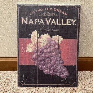 Napa Valley Wooden Decor Sign
